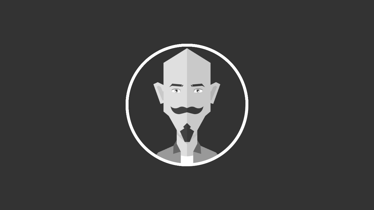 Simple grayscale avatar for my digital twin