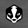 PgBadger logo floating over a swirl of black and white static