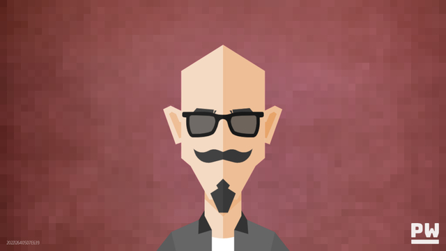 Avatar for my digital twin in front of pixelated red wall