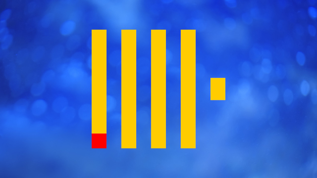 Clickhouse logo floating over blurred blue background