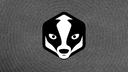 PgBadger logo floating over a swirl of black and white static